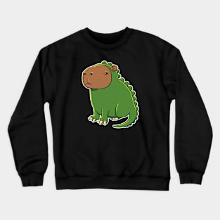 Capybara Dinosaur Costume Crewneck Sweatshirt